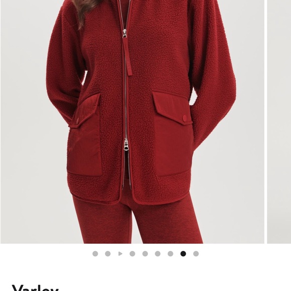 Varley Women's Marina Fleece in Red Dahlia NWT